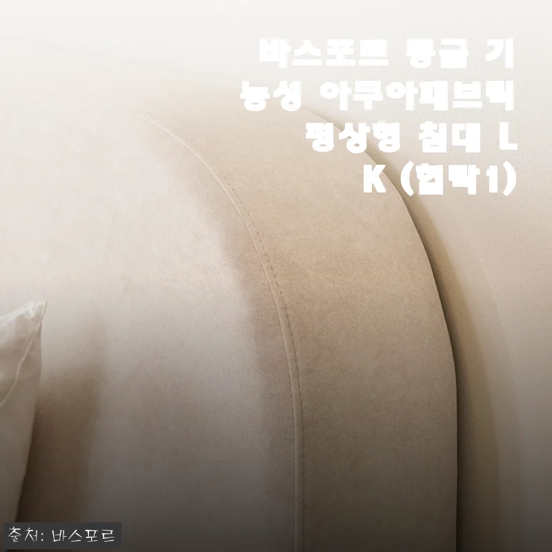바스포르 몽글 기능성 아쿠아패브릭 평상형 침대 LK (협탁1) 사용후기