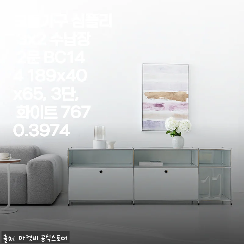 모듈가구 심플리 3x2 수납장 2문 BC144 화이트 7670.3974 사용후기