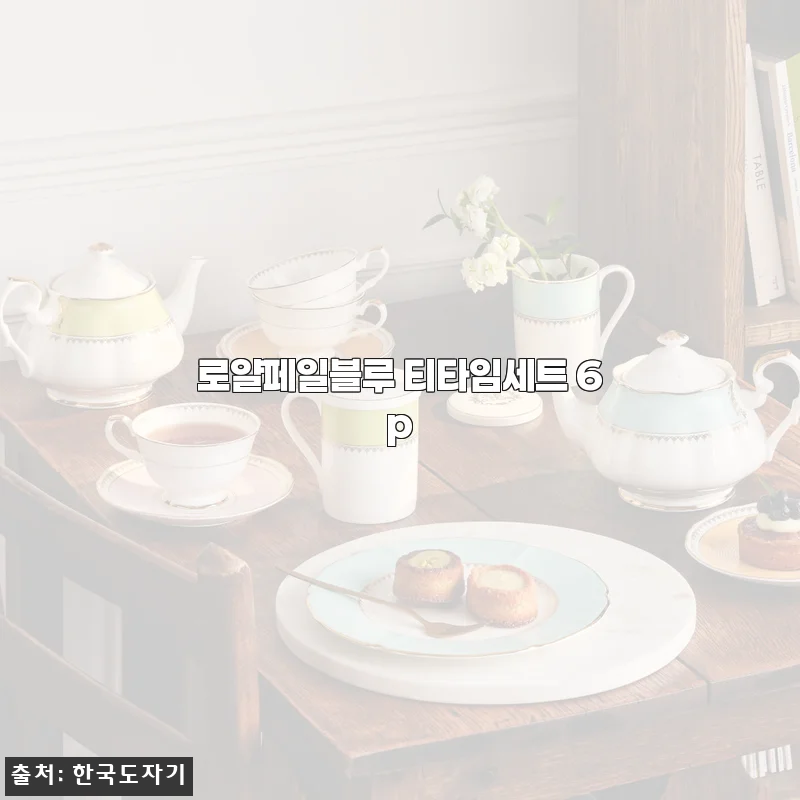 로얄페일블루 티타임세트 6p 사용후기와 제품 소개