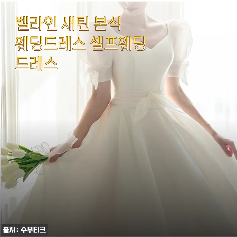 벨라인 새틴 본식 웨딩드레스 사용후기: 직접 입어본 솔직한 경험담