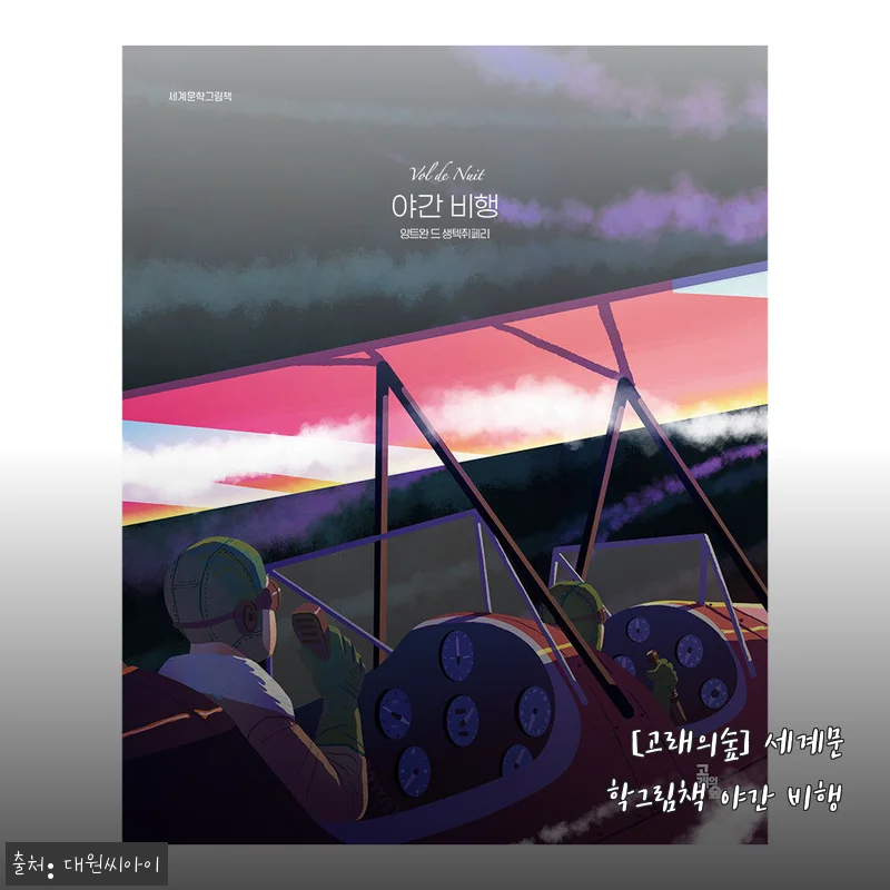 [고래의숲] 세계문학그림책 야간 비행 사용후기와 상세 소개