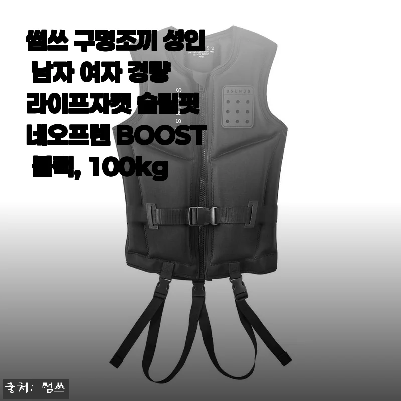 썸쓰 구명조끼 성인용 라이프자켓 사용후기와 구매 팁