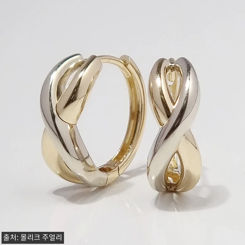 14k 18k 꼬임 링귀걸이 한달 착 관련 이미지 1