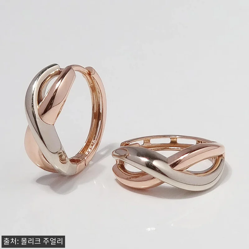 14k 18k 꼬임 링귀걸이 한달 착 관련 이미지 2