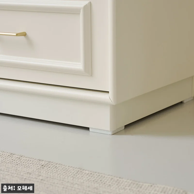국내생산 웨인스코팅 하온 깊은 서랍장 900x450x1210mm, 5단, 밀크아이보리 204 국내생산 웨인스코팅 하온 깊은 서랍장 관련 이미지 4