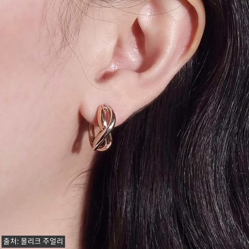 14k 18k 꼬임 링귀걸이 한달 착 관련 이미지 7