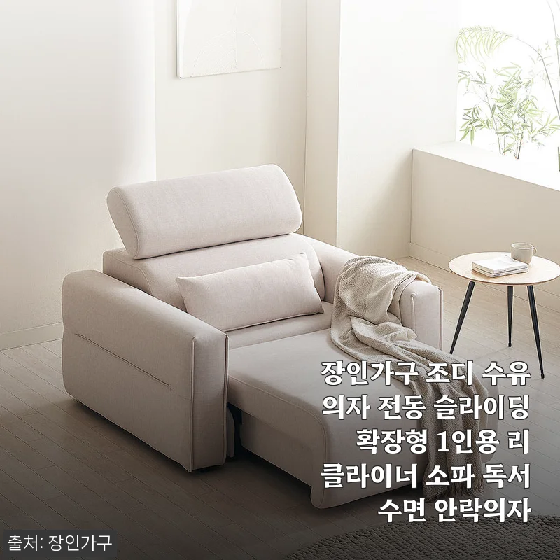 퇴근 후 나만의 안식처, 장인가구 조디 전동 리클라이너 3주 사용기