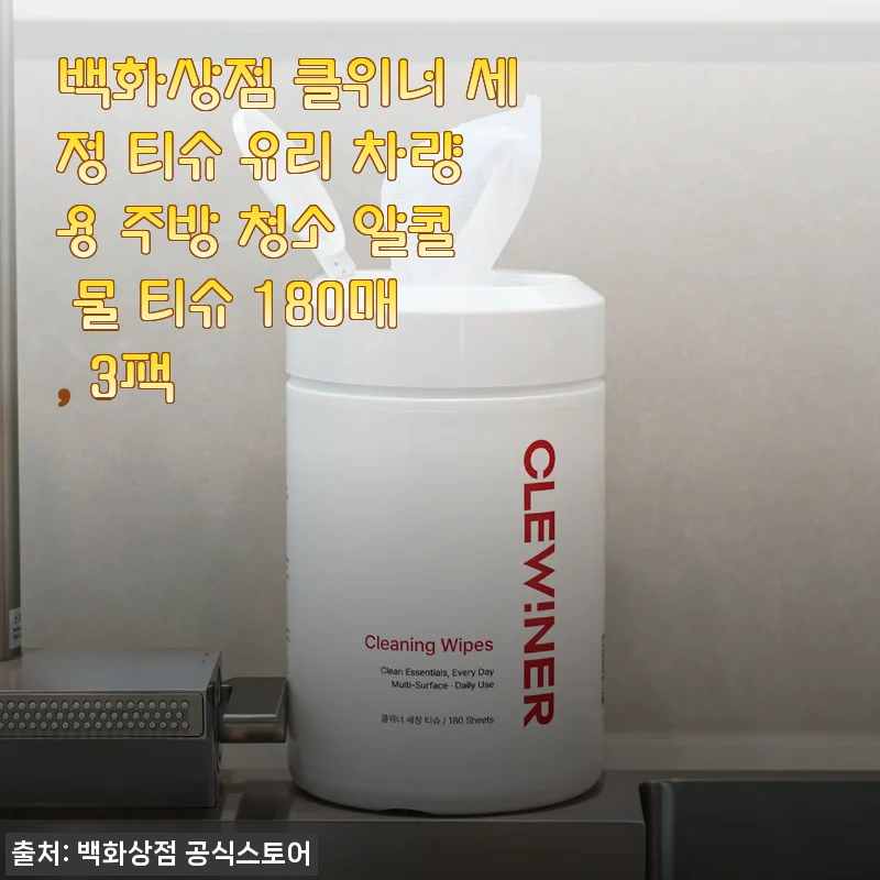 세척의 신세계, 백화상점 클위너 세정 티슈로 봄맞이 대청소 후기