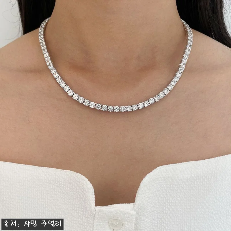 3부 랩 다이아 테니스 목걸이 4프롱, 결혼기념일·예물 선물로 눈여겨볼 럭셔리 주얼리 8 3부 랩 다이아 테니스 목걸이 4프롱 관련 이미지 1
