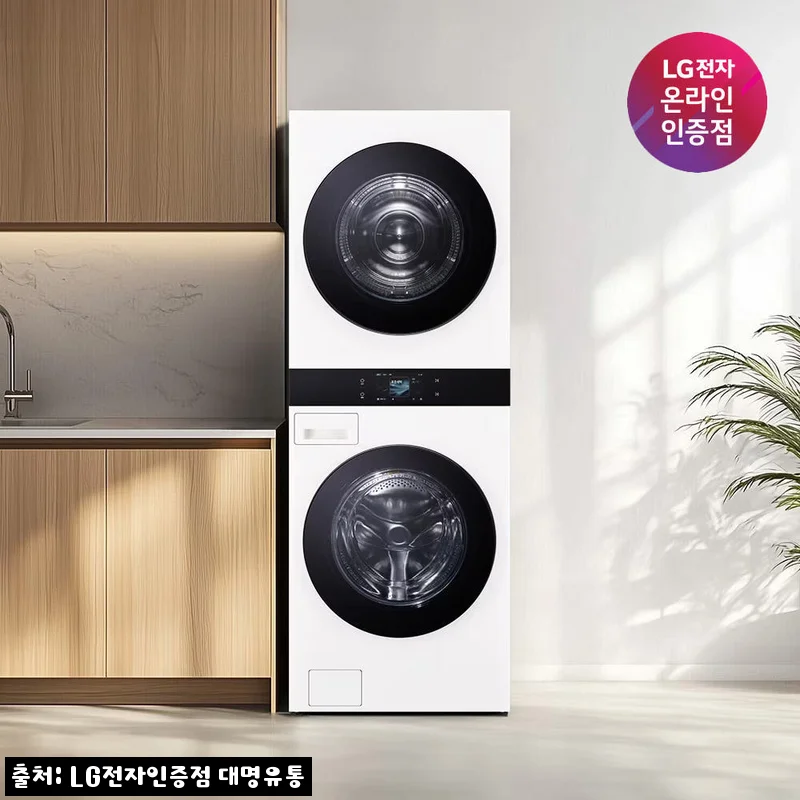 LG AI 오브제컬렉션 워시타워 WA2525IIHF 찐후기, 25kg 이불빨래까지 시원한 화이트 1등급