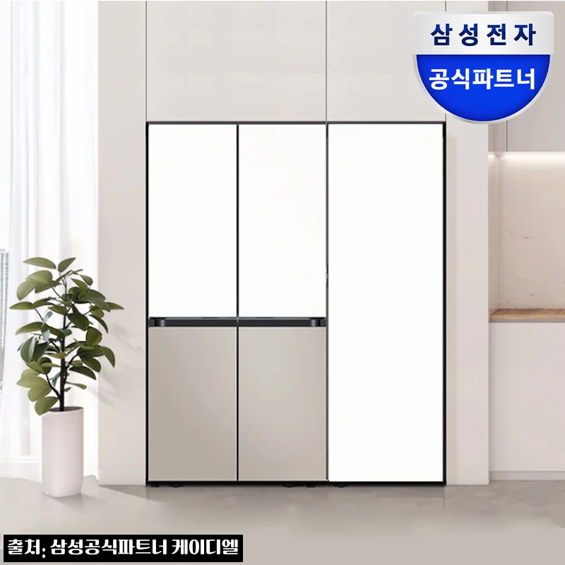삼성 비스포크 키친핏 4도어·1도어 김치냉장고 세트, 353만9천원 구매 전 꼭 확인한 구성