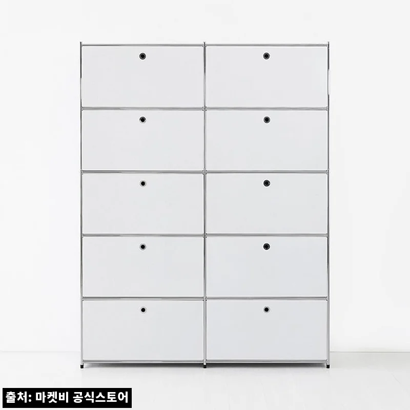 모듈가구 심플리 5x2 수납장 10문 BC103 퓨어화이트, 큰 수납장 찾을 때 눈여겨볼 이슈템