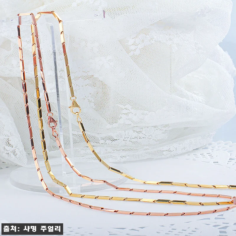 대나무 체인 금 목걸이 줄 골드 1.5 D 2 Don, 14K·18K 선택 가능한 이슈템 체크 12 대나무 체인 금 목걸이 줄 골드 1. 관련 이미지 1