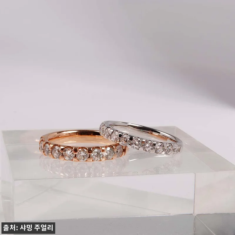 3미리 9개 랩 다이아 가드링 라운핏 반지, 기념일 선물로 눈여겨볼 레이어드 링 8 3미리 9개 랩 다이아 가드링 라운핏 관련 이미지 1