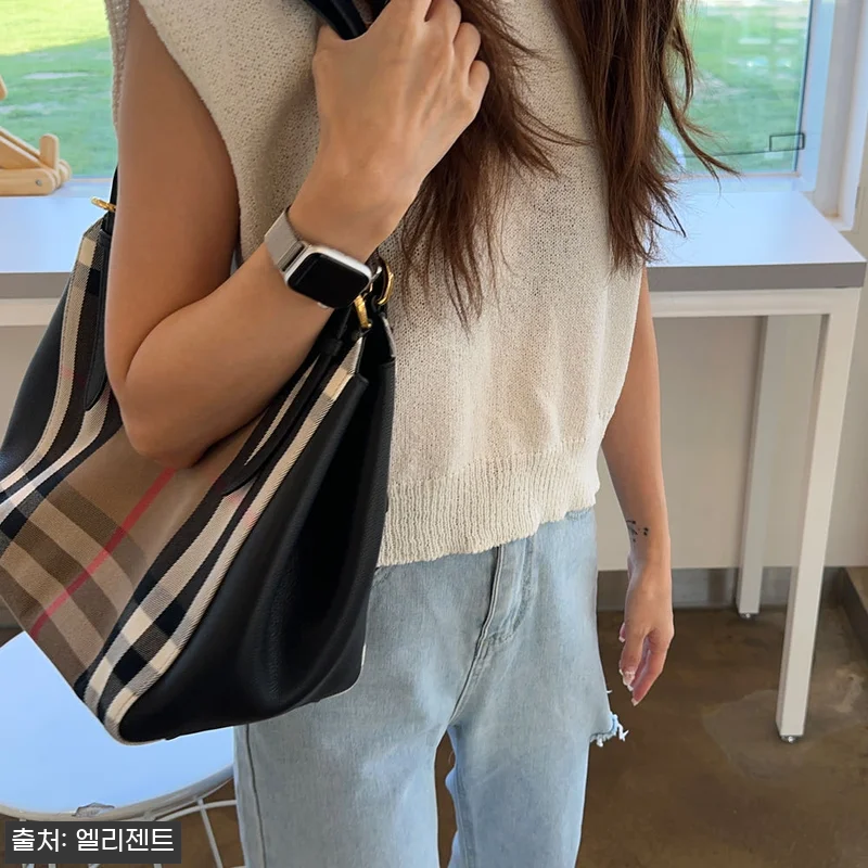 버버리 캔터비 하우스체크 숄더백 브라운·블랙, 구매 전 꼼꼼히 확인한 후기 7 버버리 캔터비 하우스체크 숄더백 브라 관련 이미지 2