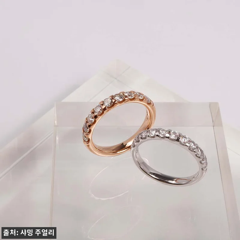 3미리 9개 랩 다이아 가드링 라운핏 반지, 기념일 선물로 눈여겨볼 레이어드 링 9 3미리 9개 랩 다이아 가드링 라운핏 관련 이미지 2