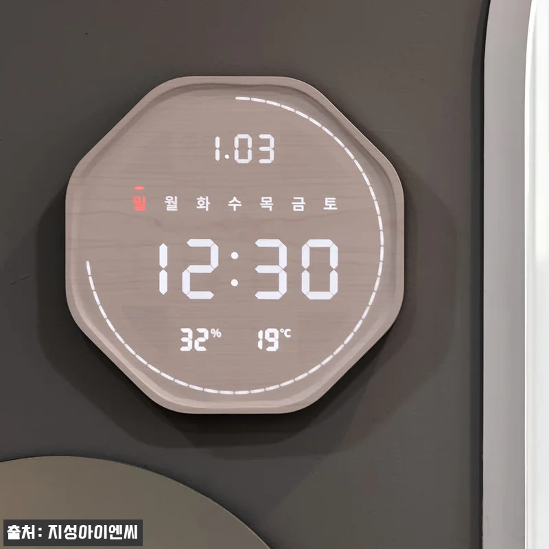 플라이토 와이파이 인테리어 LED 벽걸이시계, 거실 분위기 바꾸는 집들이 선물 후보 찐체크 11 플라이토 와이파이 인테리어 LED 벽 관련 이미지 3