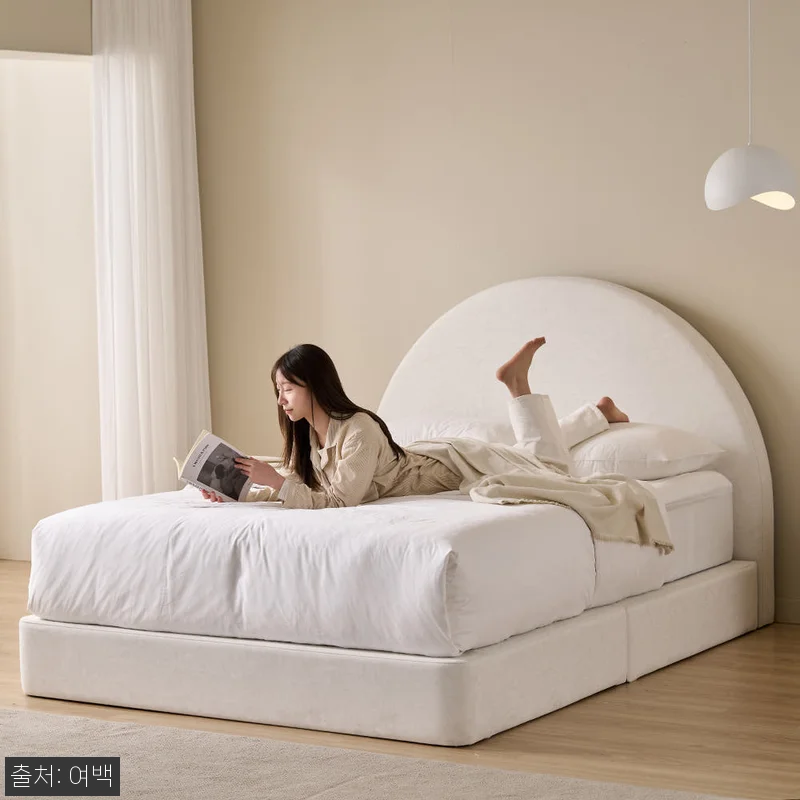 여백 패브릭 파운데이션 침대 프레임 관련 이미지 3