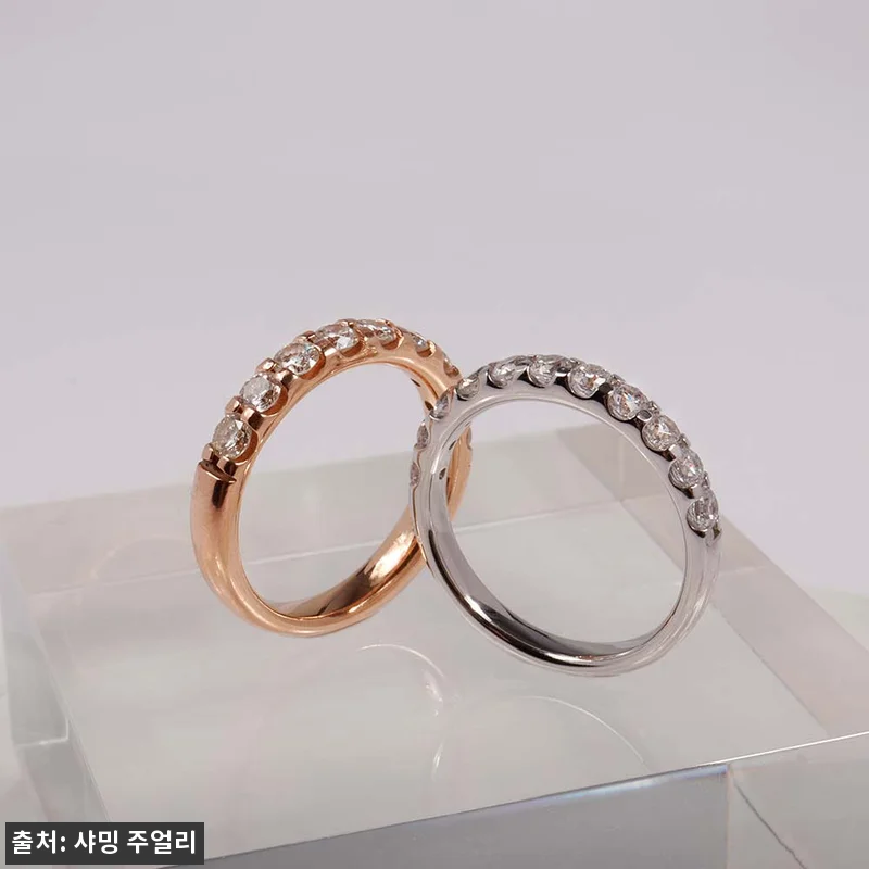 3미리 9개 랩 다이아 가드링 라운핏 반지, 기념일 선물로 눈여겨볼 레이어드 링 12 3미리 9개 랩 다이아 가드링 라운핏 관련 이미지 5