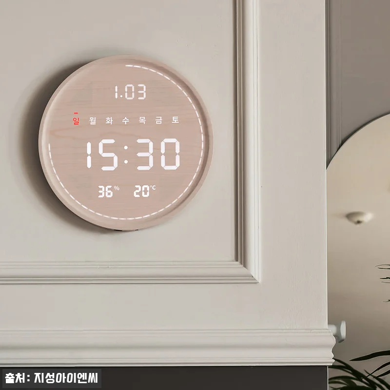 플라이토 와이파이 인테리어 LED 벽걸이시계, 거실 분위기 바꾸는 집들이 선물 후보 찐체크 13 플라이토 와이파이 인테리어 LED 벽 관련 이미지 5