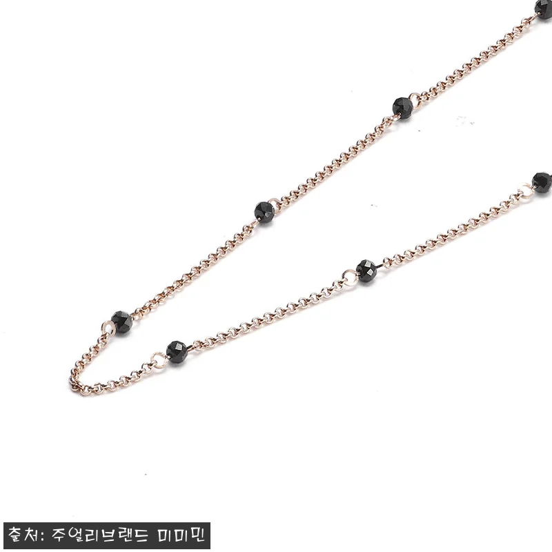 14K 브티닝 블랙스피넬 컷팅볼 초커 관련 이미지 7