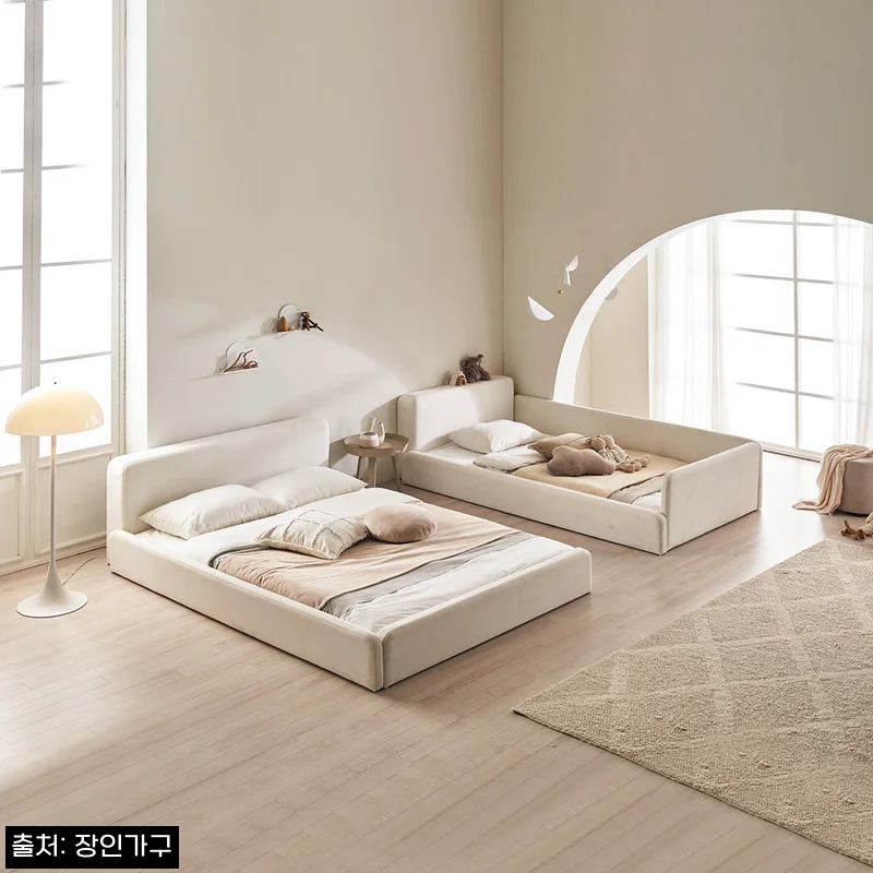 Home 86 장인가구 하랑 E0 패브릭 볼드헤드 저상형 패밀리침대 SS+Q 기본형 +라텍스탑포켓, 30% 할인 중이라 눈여겨볼 침실가구