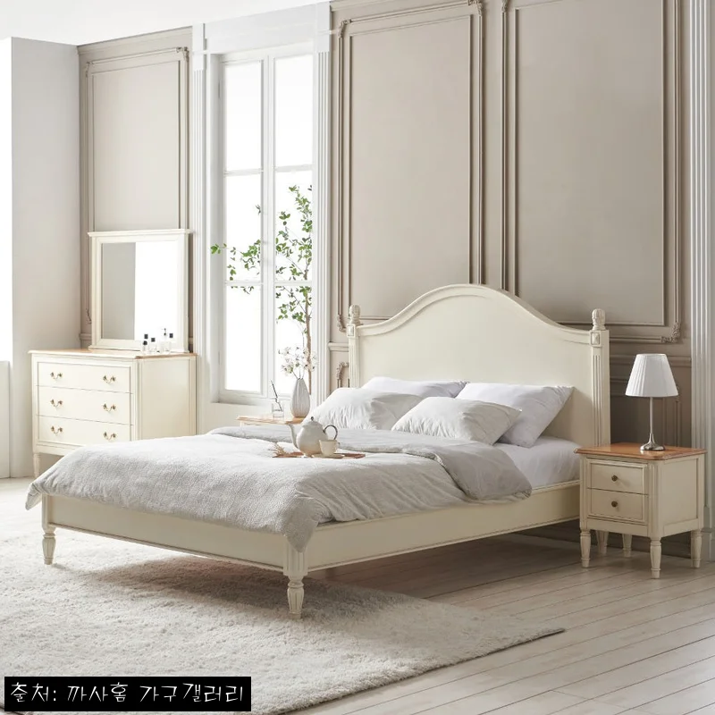 Home 35 까사홈 헤이미 아이보리 엔틱 침대프레임 킹(K) 찐후기 느낌, 침실 분위기 바꾸는 이슈템