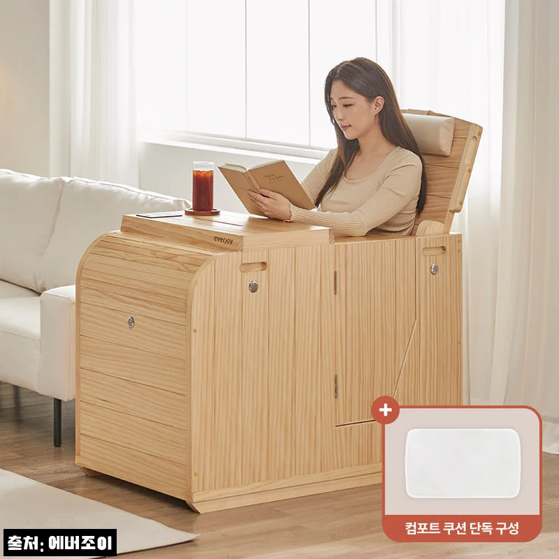 [N단독구성] 에버조이 온목 건식 반신욕기 ONMOK + 컴포트 쿠션, 집에서 즐기는 좌식사우나 구성 체크 후기
