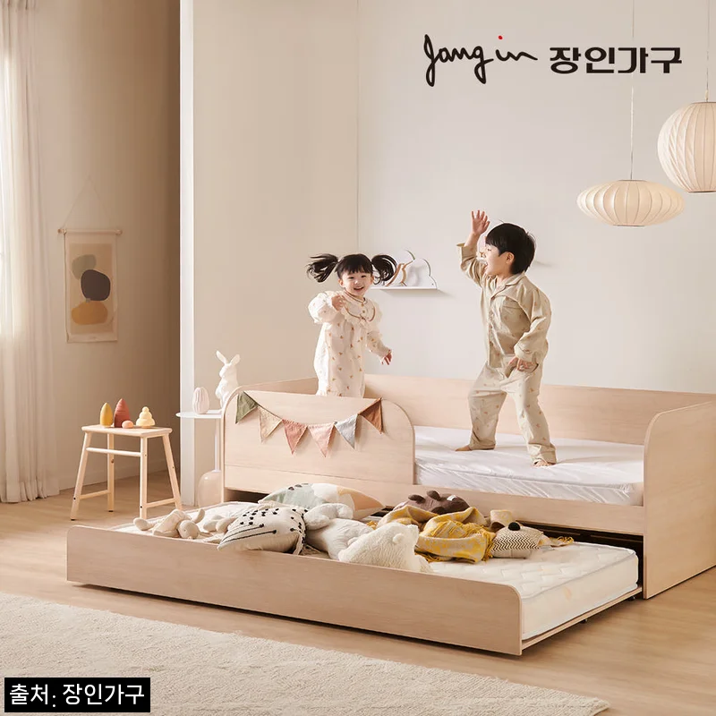 장인가구 뉴피터 E0등급 저상형 슬라이드 2단침대 SS, 아이방 침대 고민 끝낸 이슈템
