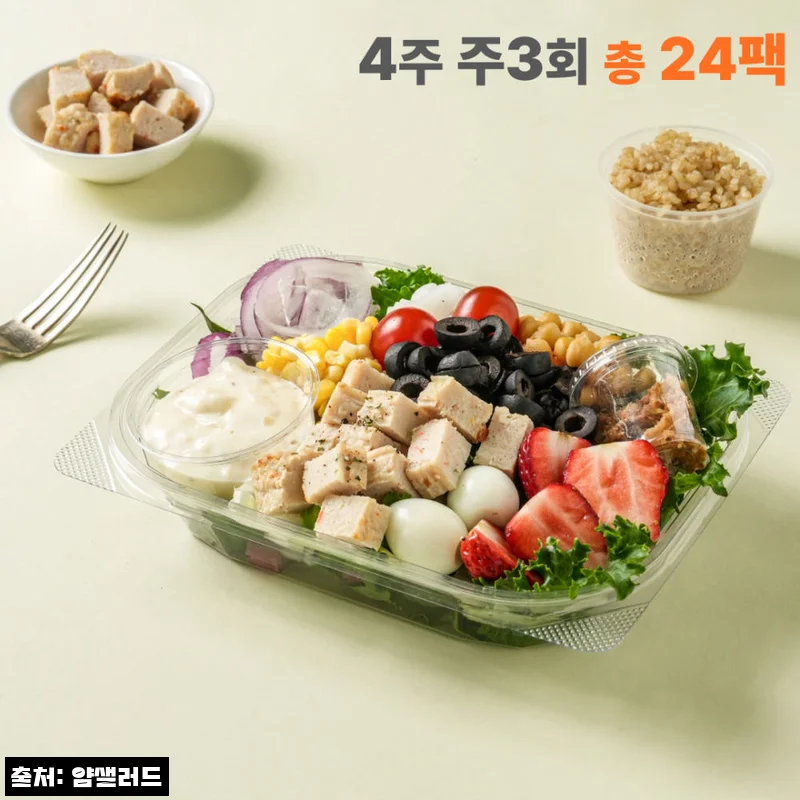 얌샐러드 샐러드 포케 정기배송 4주 24팩, 바쁜 평일 식단 루틴에 담아둘 이슈템